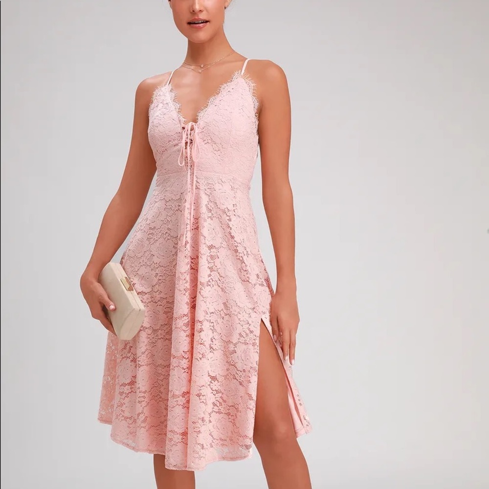 Lulus blush pink dress